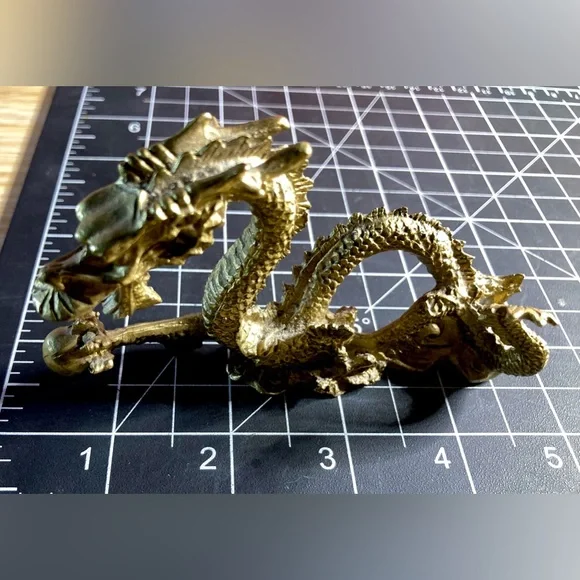 Brass Collectible Dragon Statue | Luck Dragon - Picture 14 of 16